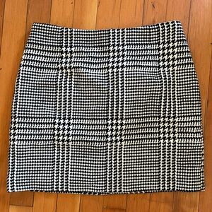 H&M Houndstooth Mini Skirt